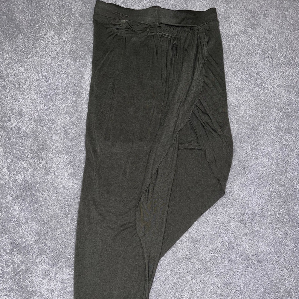 Express Olive Green High-Low Maxi